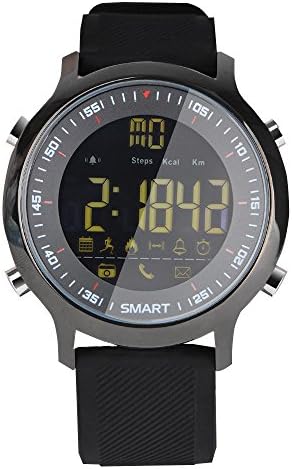 Sport smart watch buzzer sound alarm sport monitor camera watches EX18 Luminous dial long standby (Black)