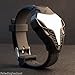 LED Watch Digital Fashion Cobra Men's Watch Silicone Iron Man Triangle Dial Sports Wristwatches (Black)