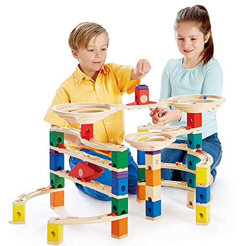 Hape Wooden Quadrilla Marble Run Challenger Construction With