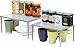 SimpleHouseware Expandable Stackable Kitchen Cabinet and Counter Shelf Organizer, Silver primary