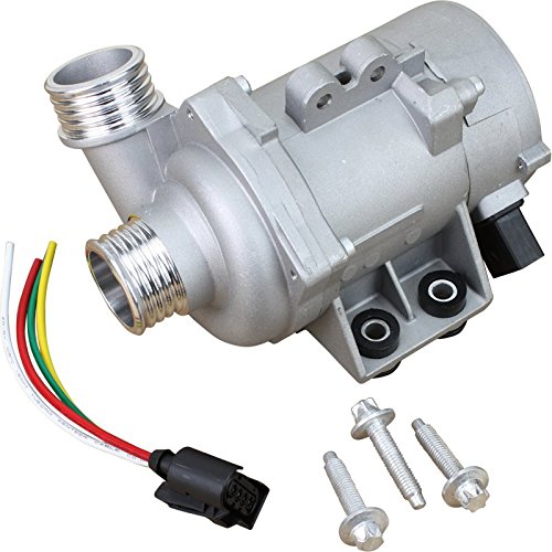 AIP Electronics Complete Premium Electric Water Pump With Bolt Kit and New Connector Compatible Replacement For 2006-2012 BMW 128i E90 325i 325xi 330i 330xi 328i 328xi 525i 525xi 530i 530xi X3 X5 Z4