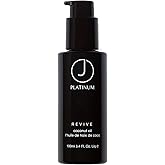 J Beverly Hills Platinum Revive Hair Oil with Argan Oil for Heat Protection, (0.33 Oz, 3.4 Oz, 8 Oz)
