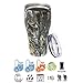 TAHOE TRAILS 20 oz Stainless Steel Tumbler Vacuum Insulated Double Wall With Lid, Green Camouflage