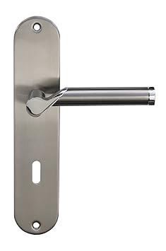 Edelstahl Renovierungsgarnitur (II) BI - Color für Zimmertüren Drückergarnitur Türgriffe Türdrücker