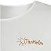 TanMeOn® Tan Through T-Shirt, Sun Through Shirt, Round Neck, Color: White, Blue and Gray (M, White)