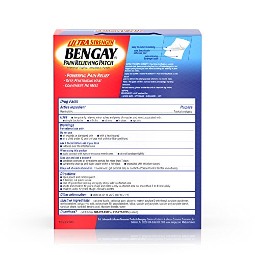 Bengay Ultra Strength, Pain Relieving Patch, Large Size, 4 Count Buy