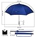 G4Free 62 Inch Automatic Open Golf Umbrella Sun Protection Large Oversize Windproof Waterproof Stick Umbrellas For Women