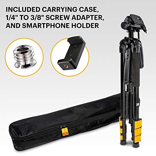 KODAK PhotoGear 2in1 Tripod & Monopod Lightweight 70” 4Section