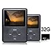 Lecmal Portable MP3/MP4 Player with 32G Micro SD Card Mini USB Port - Economic Multifunctional MP3 Player / MP4 Player Music Player Voice Recorder Media Player Flash Disk , Best Gift for Kids (Black)