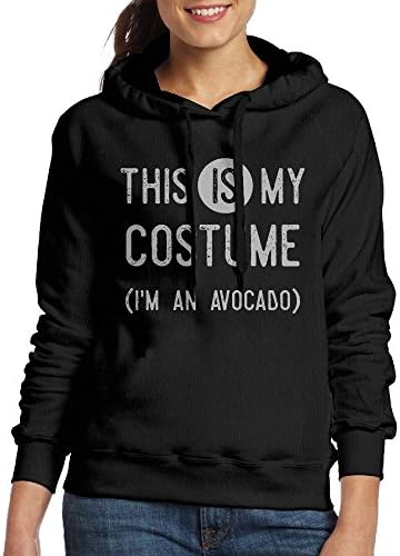 I'm An Avocado This My Costume Woman Pullover Sweater Shirt Hoody Black XX-Large