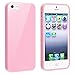 Generic TPU Rubber Skin Case Compatible with Apple iPhone 5 / 5S, Light Pink Jelly