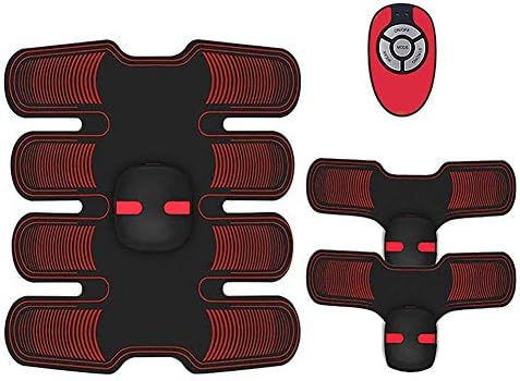 Kcanamgal EMS Muscle Stimulator, Abdominal Muscles Fitness Weight Loss Abdomen/Waist / Leg/Arm / Hip 10 Strength USB Rechargeable Men And Women Exercise