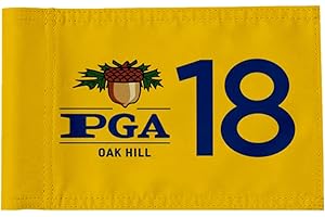 2but Standard Golf Flag PGA Golf Pin Flag Practic Putting Green Golf Flag For Backyard Garden Double-Sewn 600D Nylon Miniature Pin Flag Regulation Tube Flag 8"L x 6"H Yellow
