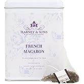 Harney & Sons French Macaron, White Tea, 20 sachet tin