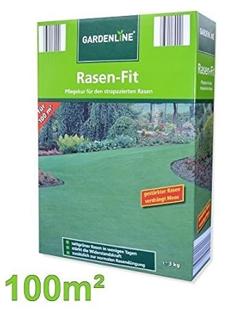 Rasen-Fit - zusätzlich zur normalen Rasendüngung - sattgrüner Rasen in wenigen Tagen - 3kg-Packung