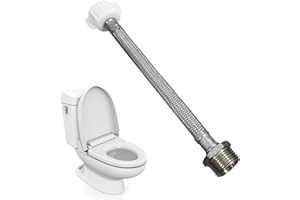 OhanaWe Toilet Supply Hose Extension 12inch, 7/8 Male To 7/8 Female Ballcock,Connector to Toilet Tank Compatible With TOTO Series Washlet