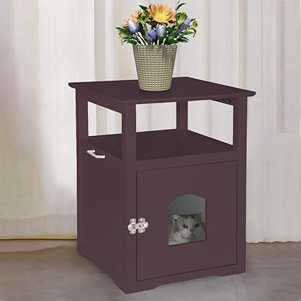 Amazon Com Jhfuh Cat House Litter Box Enclosures Decorative Cat
