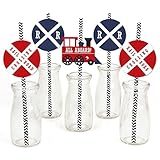 Railroad Party Crossing - Paper Straw Decor - Steam