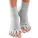 Original Foot Alignment Unisex Toe Spacer Socks 1 Pair Gray Relieves Pain