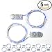 RTGS Products Blue Colored LED Lights Indoor and Outdoor String Lights, Fairy Lights Battery Powered for Patio, Bedroom, Holiday Decor, etc (BLUE COLOR 15 LEDs 6 FEET 10 SETs)