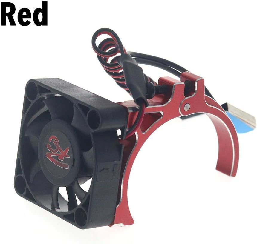 ningxiao586 Aluminum RC Car Motor Heatsink, With Cooling Fan and Thermal Sensor Compatible for 4268 4274 Motors 1/8 1/10 Cars