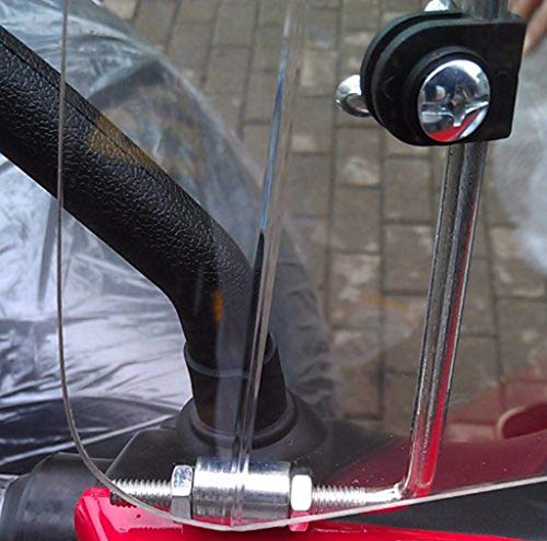 Startview Motorcycle Electric Vehicle PC Plate Shatterproof Wind-Proof Windshield (Clear) - Thumbnail 3