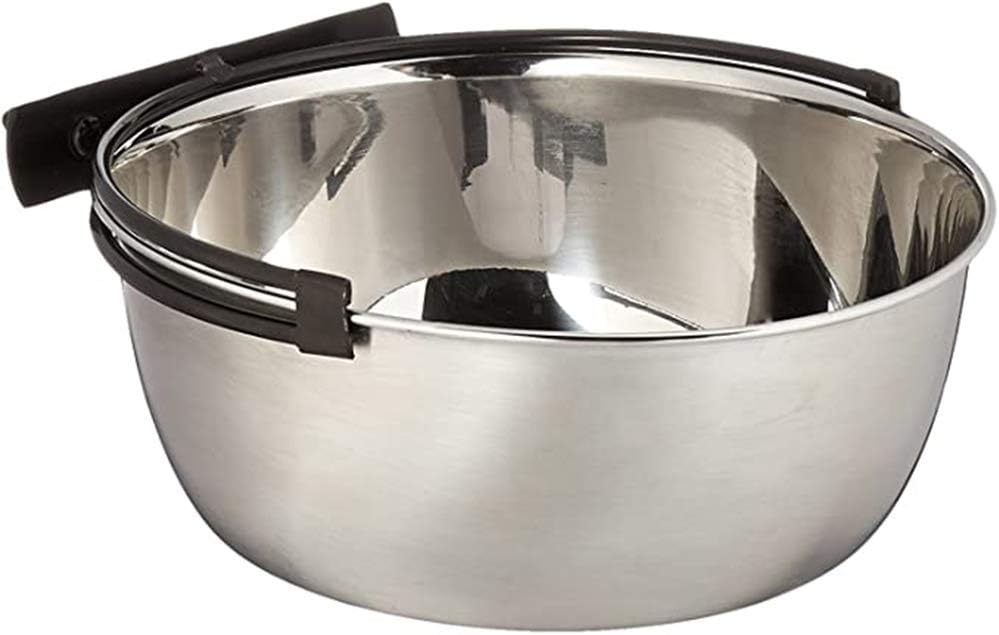 Dog Crates For Medium Dogs Stainless Steel Removable Water Food Feeder Bows Cage Coop Cup for Dogs,Cats,Birds,Small Animals