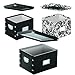 Snap-N-Store Combo 3-Pack, Includes 1 Letter/Legal Size and 2 Letter Size File Boxes, Black/Scroll (SNS01950)