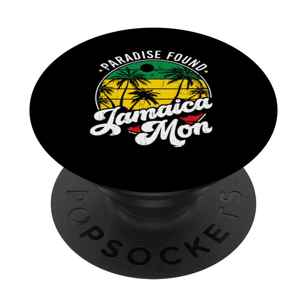 Jamaica Mon Paradise Found Reggae Beats Jamaican Vacation PopSockets Swappable PopGrip