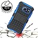K-Xiang Galaxy S7 Case, (Armor Series) TPU Heavy Duty Dual Layer Shockproof Silicone Phone Protective Case Hybrid Kickstand Cover for Samsung Galaxy S7 2016 (S7(Blue))