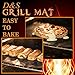 D&S Group Grill Mat - Set Of 3 BBQ Grilling Mats For All Types Of Grills - Grill Mats - Heat Resistant Barbeque Topper With Nonstick Surfaces - Super-Thin Grill Cooking Pad - Silicone Brush Included