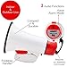 Ideas In Life Portable Megaphone 20 Watt Power Megaphone Speaker Bullhorn Voice and Siren/Alarm Modes with Volume Control and Strap