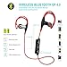 Wireless Sport Bluetooth Headphone BOROFONE BE1 Workout Headset With Earhook Design With Microphone Sweatproof Waterproof IPX4 Noise Canceling Stereo Hifi Sound Outdoor Running For Gym (Red)