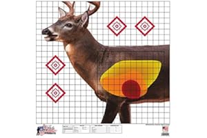 Pro-Shot Products 25" x 25" Whitetail Deer Sight-in Target 5 Pack, Multi, One Size