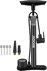 Jsdoin Bike Pump Floor Pump with Dual Presta Schrader Valves 160 psi Gauge