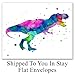 Dinosaur Watercolor Wall Art Print - Set of Four (8x10) Unframed Photos - Perfect Gift for Boys and Kids Rooms, Nursery - Chic Home Decor