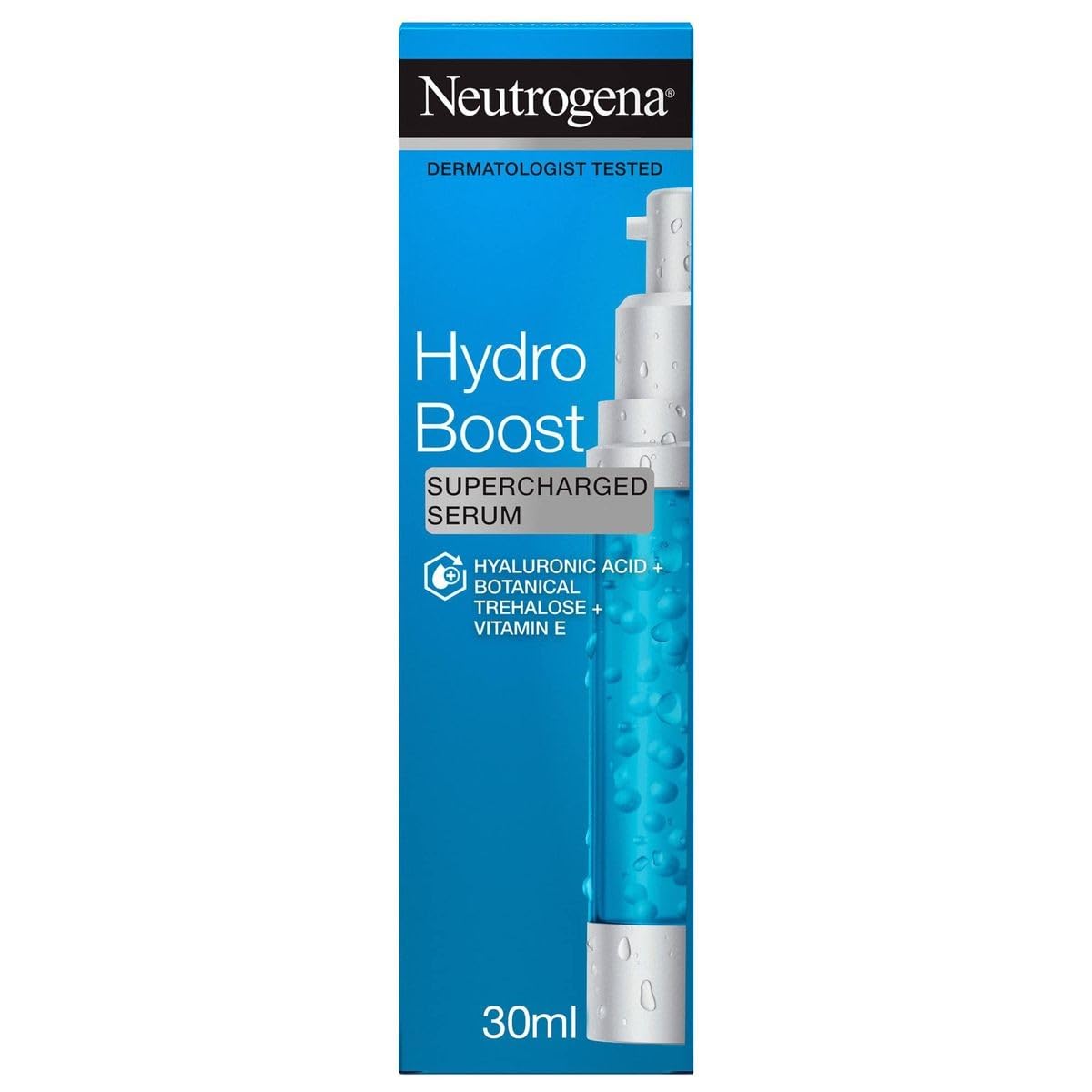 Neutrogena Hydro Boost Supercharged Serum with Hyaluronic Acid and Trehalose For Dry Skin - 30 ml (Pack of 1) — image 1