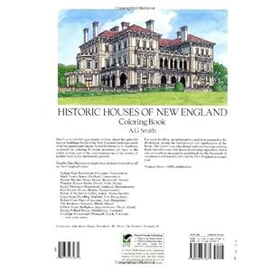 Historic Houses of New England Coloring Book (Dover History Coloring Book)