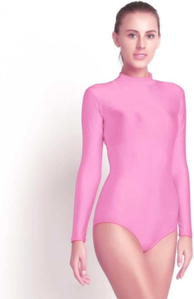 ovimo Women's Turtleneck Long Sleeve Adult Ballet Dance Leotard