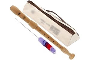 ZRAGEK Music Recorder Instrument, Beginner Adult Baroque Alto Recorder, 8-Hole Wooden Professional Playing Flute Instrument, Storage Bag + Cleaning Stick, Primary Color