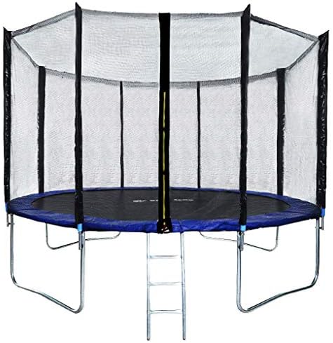 Trampoline for Kids 14ft/15ft Outdoor Trampoline with Enclosure Net Spring Pad-Added Safety Features & Jumping Mat 96 Springs Ladder