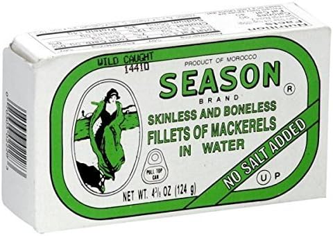 Season Product, Mackerel Flts, Nsa In Watr, 12/4.375 Oz by Season Product