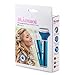 Kaiercat 3 in 1 Rechargeable Lady Shaver+Nose Ear Hair Trimmer+Eyebrow Trimmer Stainless Steel & Water Resistant with Vacuum Cleaning System (Blue)