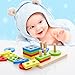 Wooden Geometric Shapes Sorter and Colors Recognition Stacking Toys for Toddlers