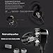 in-Ear HiFi Earphones, UiiSii T8S Triple Driver Earbuds Noise Reduction and Deep Bass with Mic Volume Control for Smartphones (Black)