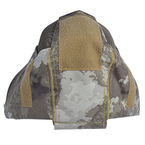 image for SODIAL Outdoor Airsoft Mask protective full-face fencing Steel Mesh ma