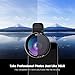 Tycka Phone Camera Lens kit pro, 120° 0.4X no Distortion Wide Angle Lens, 15X Marco Lens, Portable case and Microfiber Cleaning Cloth for iPhone Samsung Sony