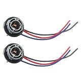 2PCS 1157 LED Bulb Socket Plug, Waterproof Turn Signal Brake Light Tail Light Socket Harness, Base Plug Connector Professional Car Accessories Fits Most Cars, Trucks, SUVs