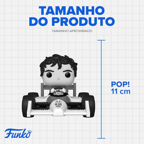 Candide Funko POP! Ayrton Senna Rides Super Deluxe McLaren – Figura Colecionável de 11 cm em Vinil