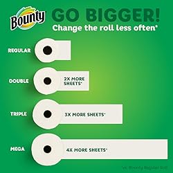 Bounty Select-A-Size Paper Towels, White, 2 Triple